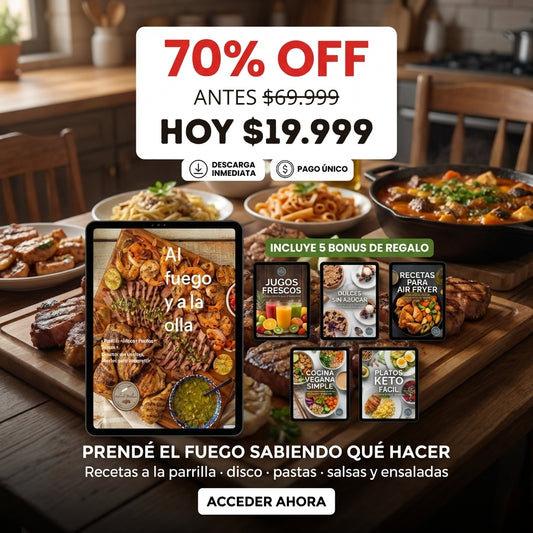 "Al Fuego y a la Olla" + 5 Recetarios de REGALO!